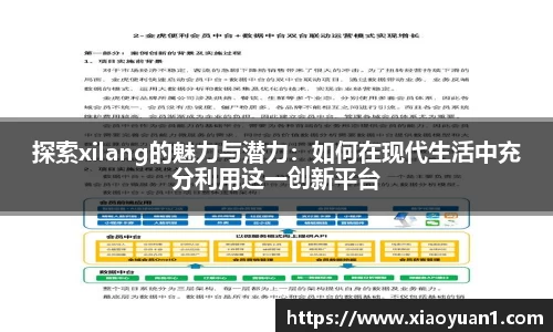 探索xilang的魅力与潜力：如何在现代生活中充分利用这一创新平台